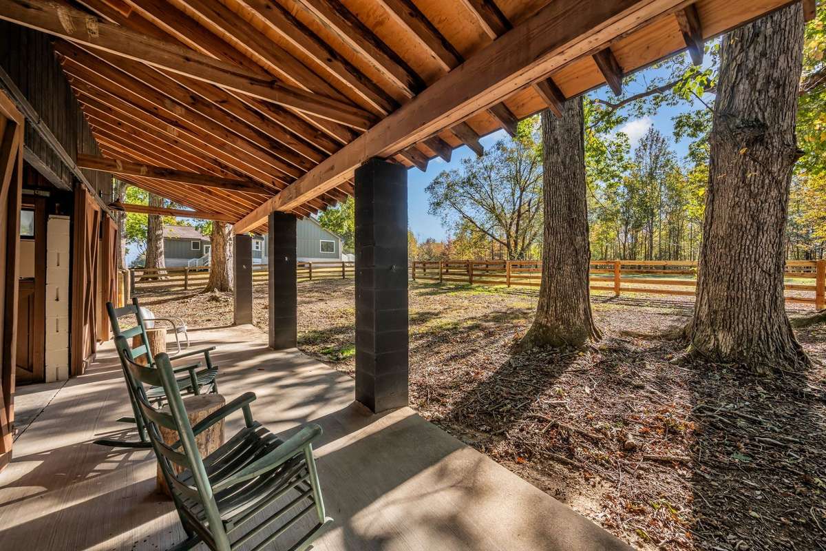 Barn Front Porch View