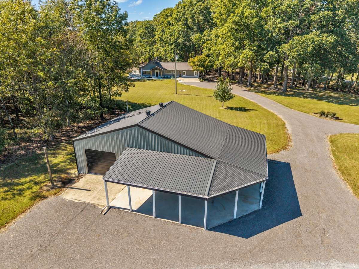 Metal Building View of Home