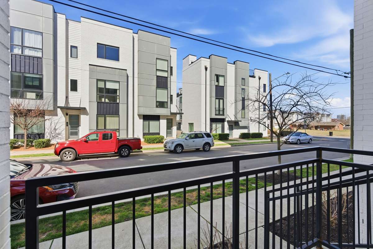 View to street from patio street entryway