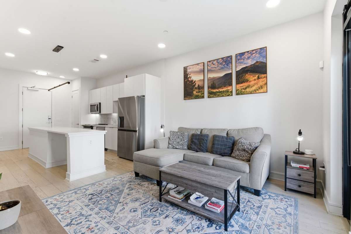 Living room upon entry.