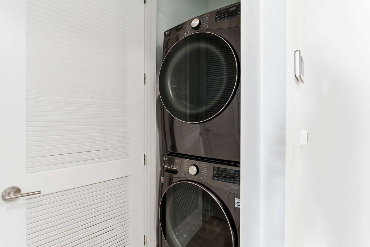 This is the in unit washer dryer in the flex room/office room.