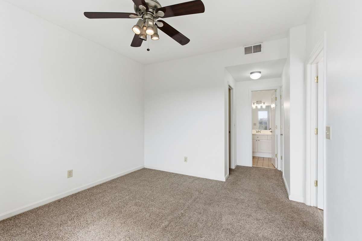 Primary has a walk-in closet and ensuite bathroom