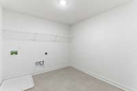 Laundry room is upstairs and it is huge!