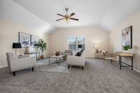 HUGE Media Room w/ New Carpet 2025 + New Paint 2025