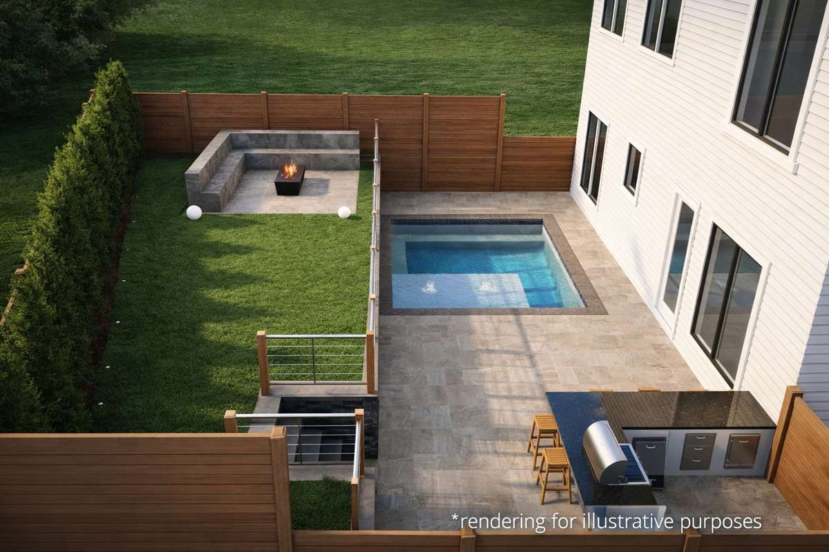Rendering provided by local Contractor - inquire for more details