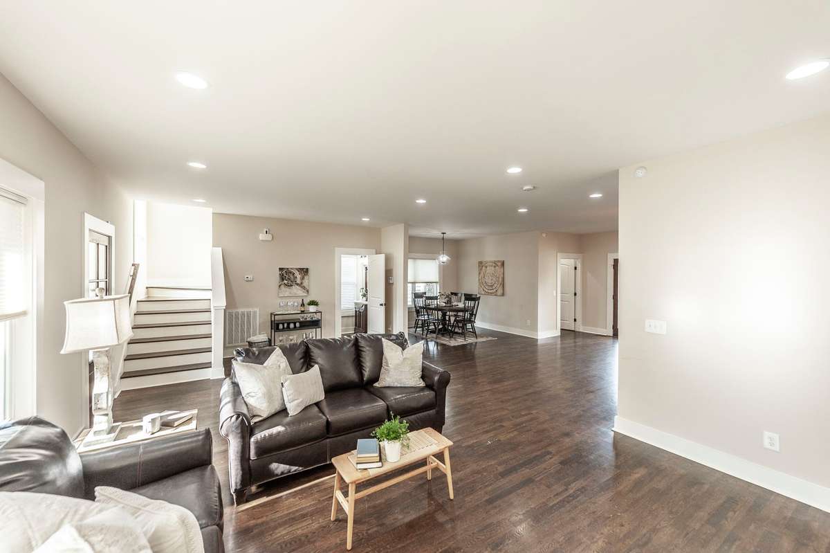 Thoughtfully designed main level highlights the home’s spaciousness and natural flow from the moment you enter.