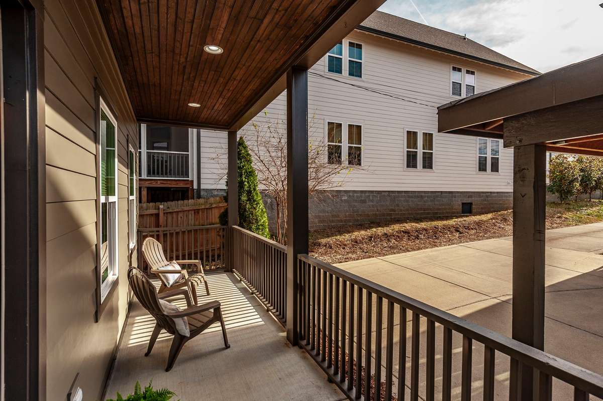 Covered front porch extends your living space outdoors and sets the tone as you arrive home.
