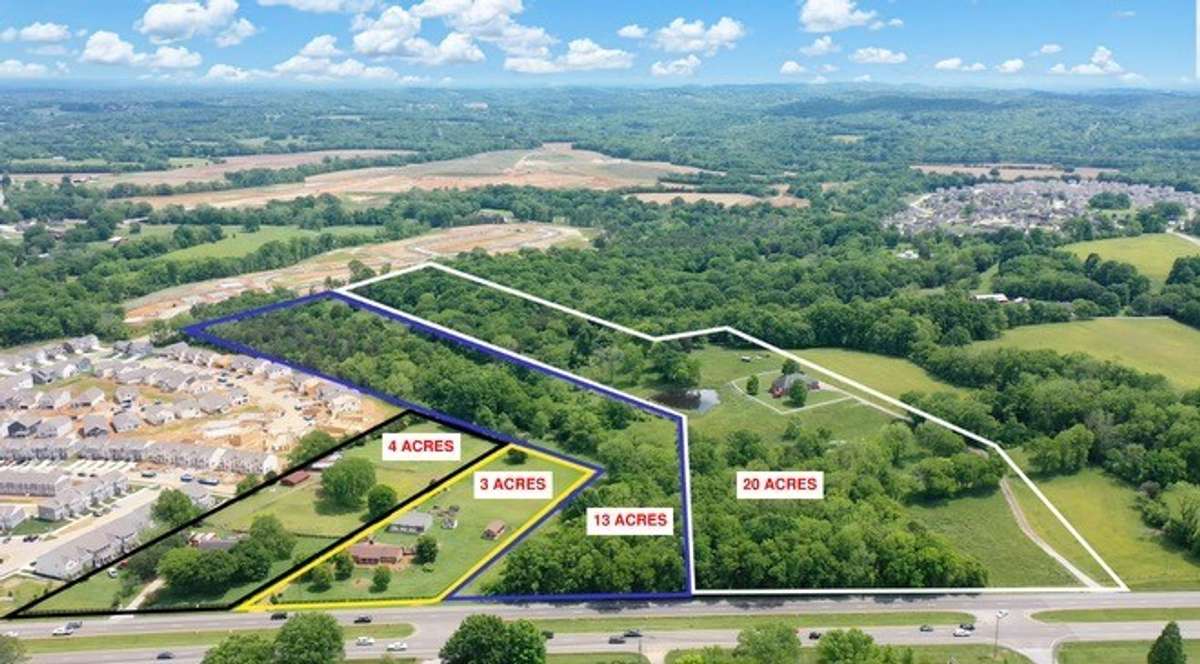 Property listed is outlined in yellow