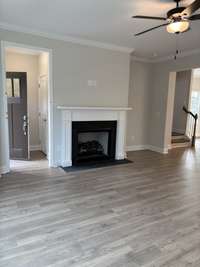 Gas Fireplace is installed