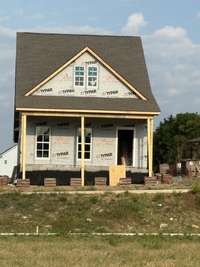 Actual home under construction