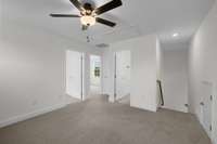 Upstairs Loft with included ceiling fan
