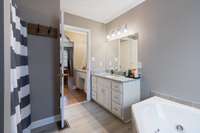 Additional Laundry Hook-Ups in the Large Primary Bathroom