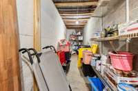 Under Porch Storage!