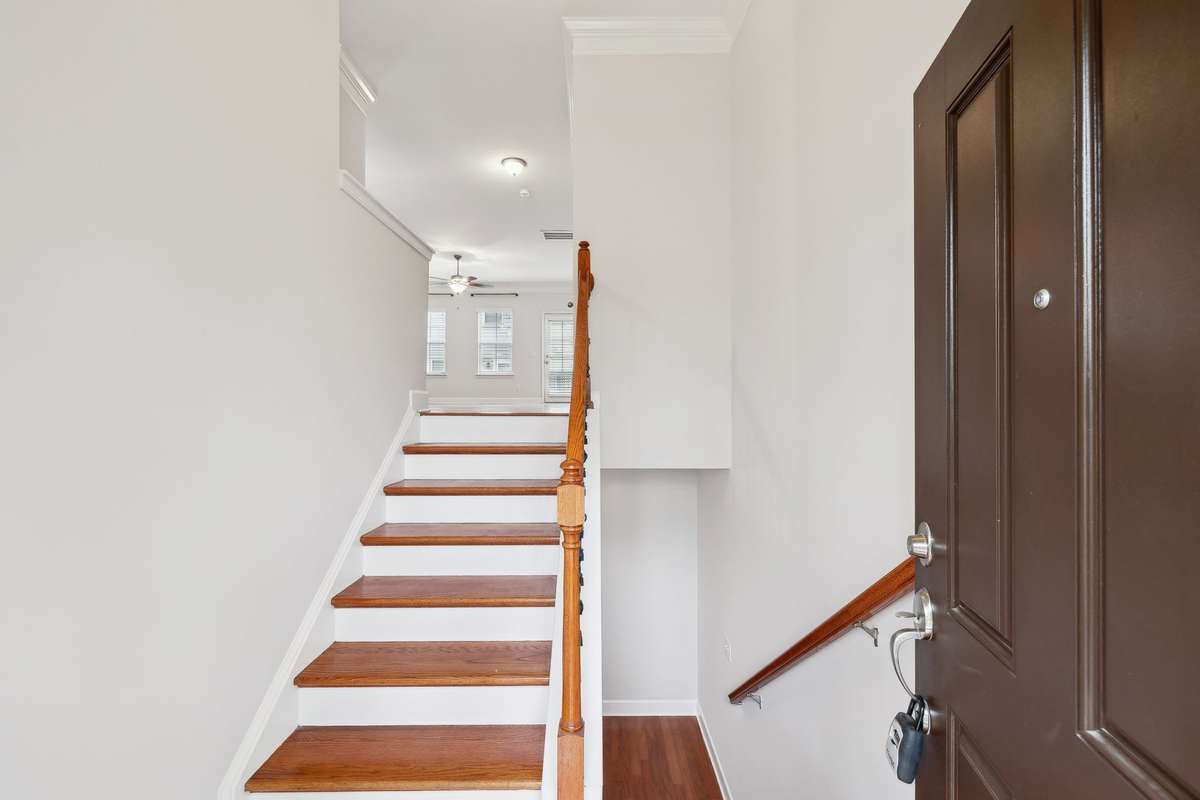 You are greeted with hardwood steps as you walk into this beautiful home