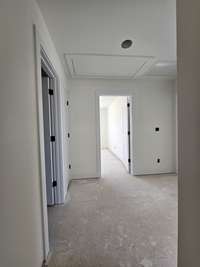 landing at the top of the stairs