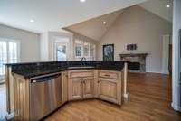 Ample cabinet and counter space