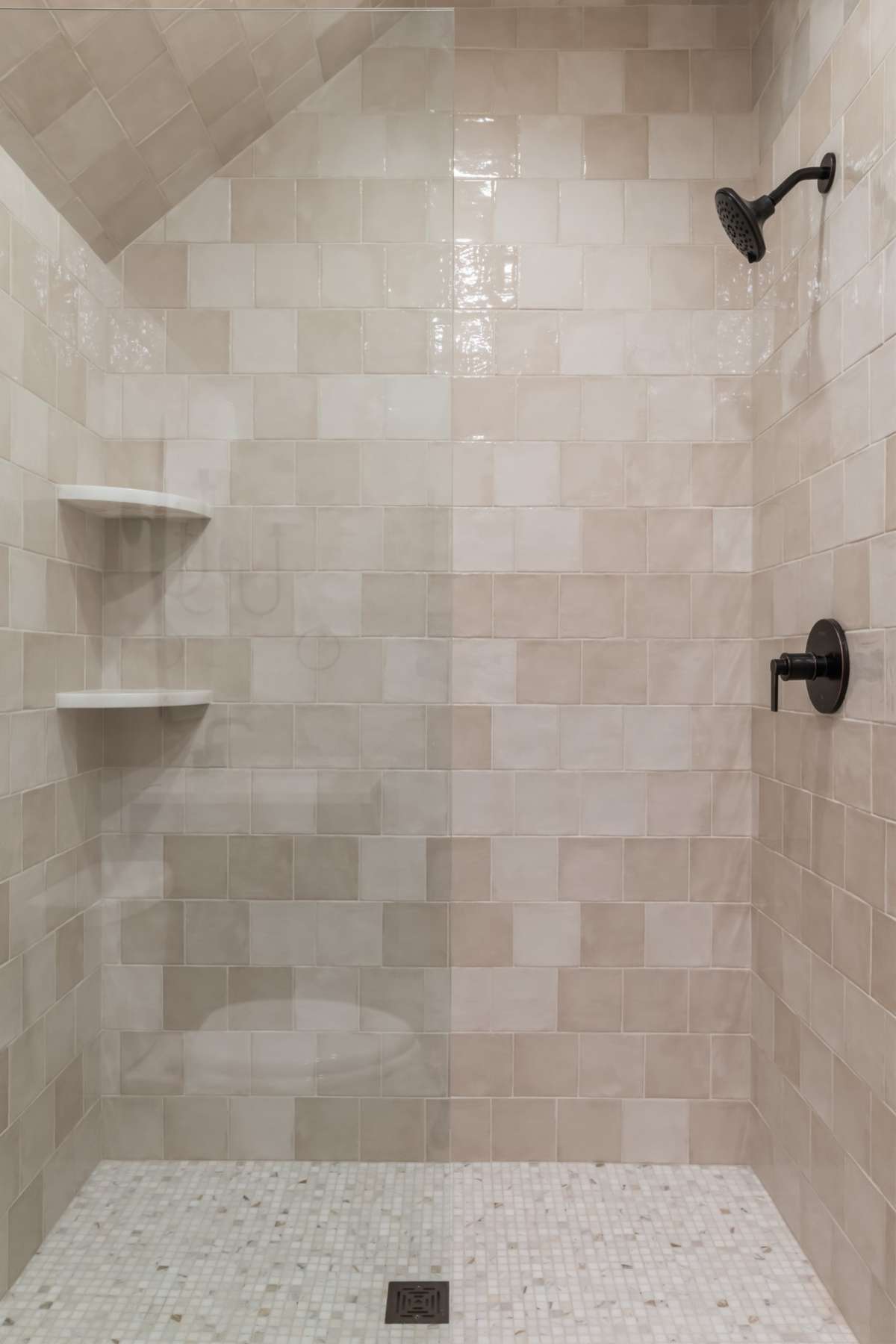 Apartment shower.