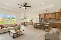 Digitally Staged Living Room