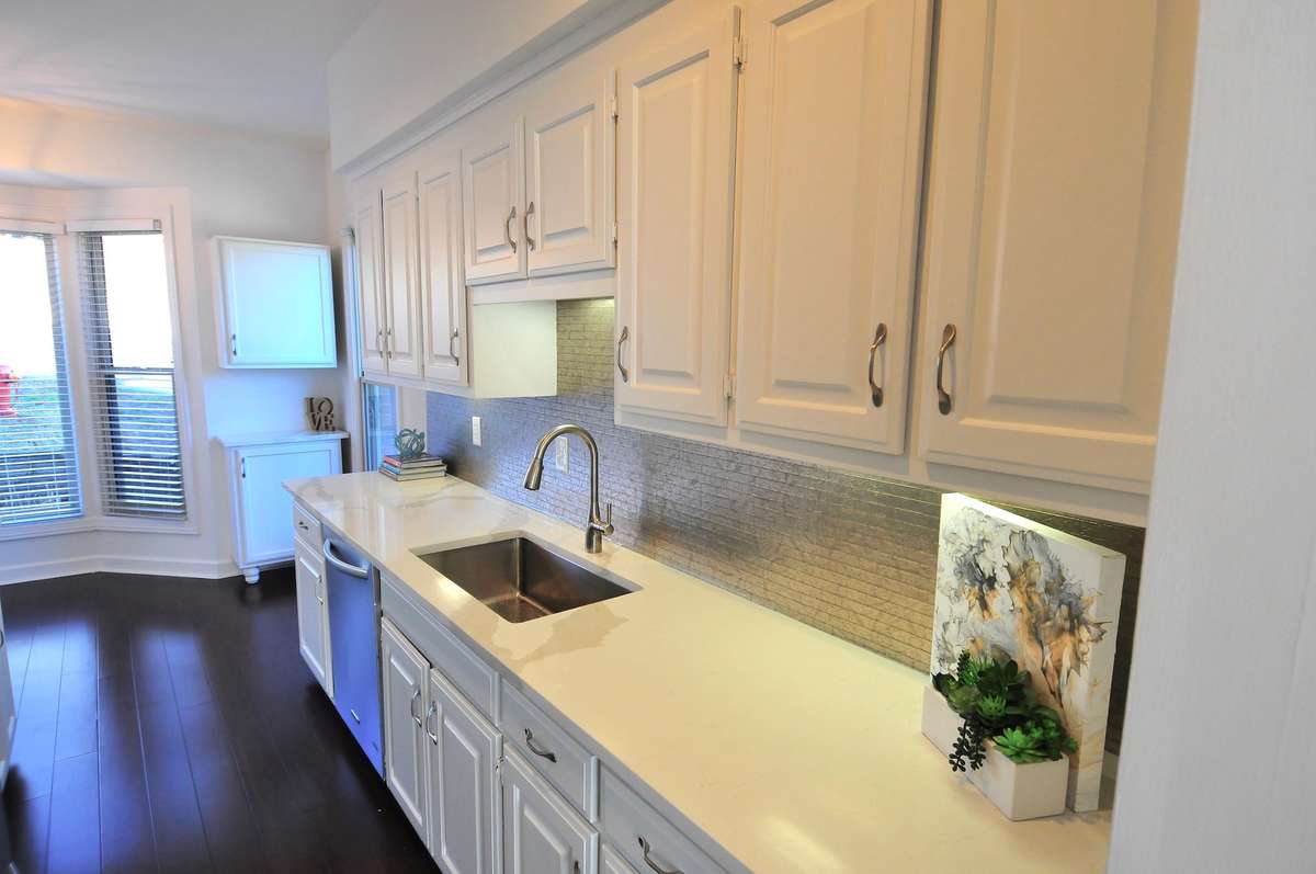 The new single sink and faucet were added in December.