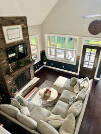 View from loft balcony.