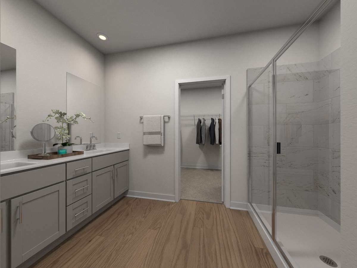 Photo is not of the actual home, but is an inspirational photo of builder’s model home and may depict options, furnishings, and/or decorator features that are not included