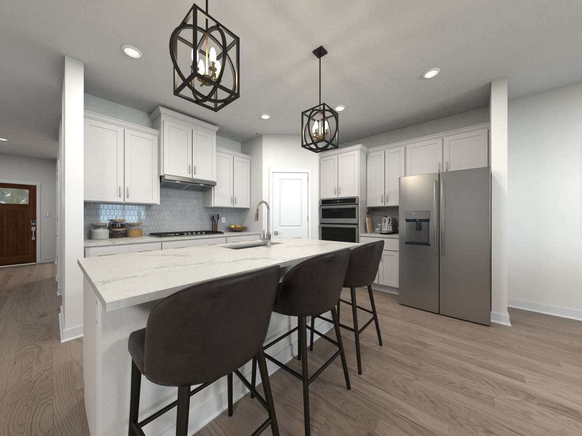 Photo is not of the actual home, but is an inspirational photo of builder’s model home and may depict options, furnishings, and/or decorator features that are not included