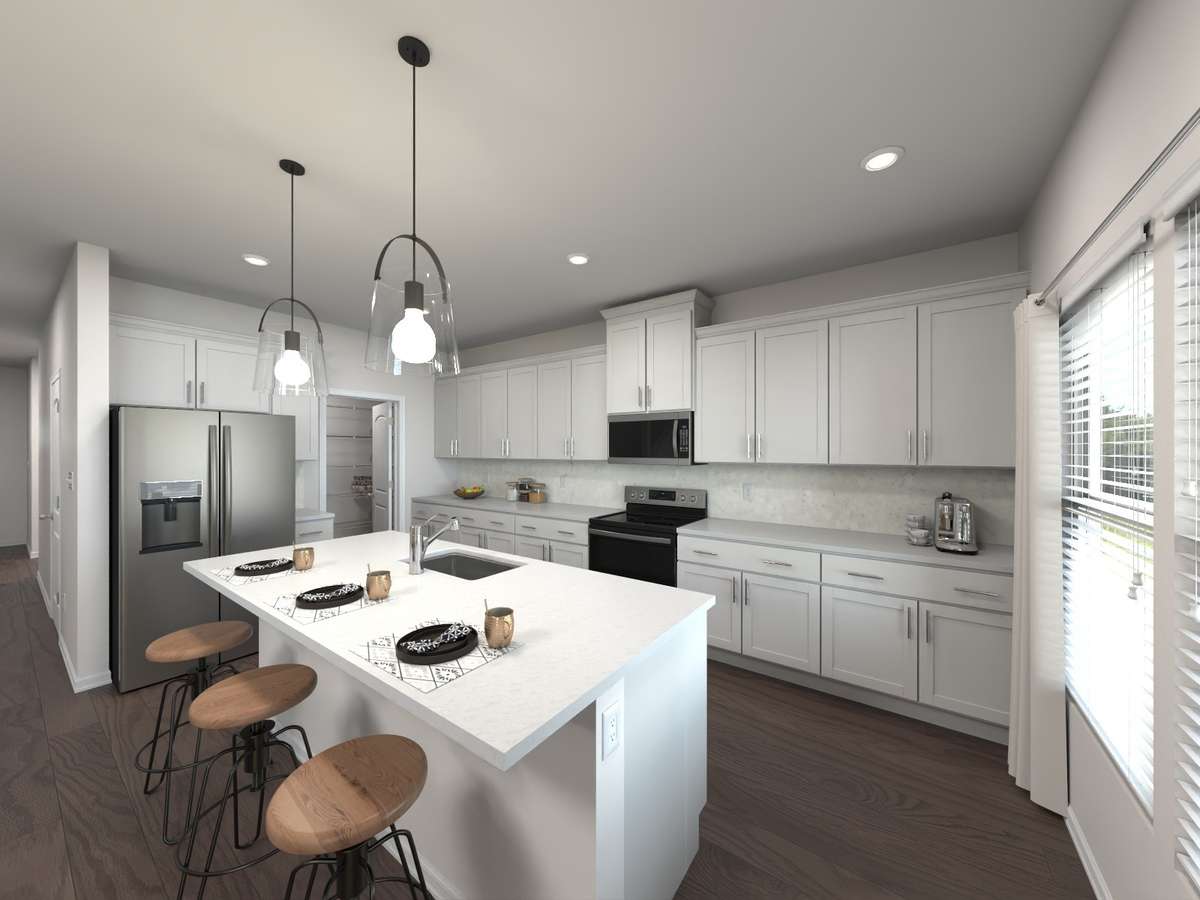 Photo is not of the actual home, but is an inspirational photo of builder’s model home and may depict options, furnishings, and/or decorator features that are not included