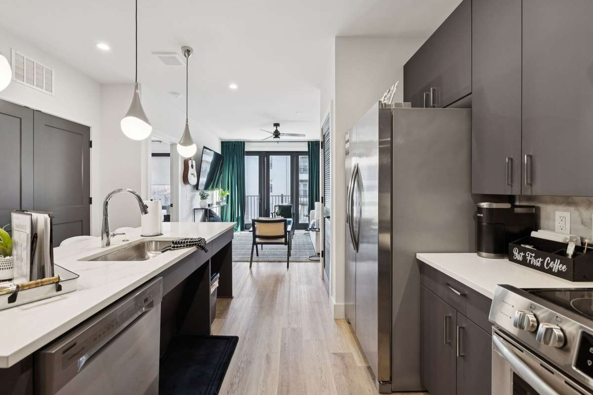 Large Kitchen Island, Lots of Sunlight too