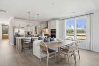 Eat in formal or casual dining. Great for larger gatherings,