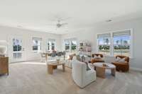 Let the light shine in. Great space for entertaining or relaxing.