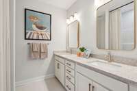 Double vanities in shared bath 2.