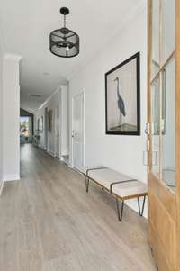 Foyer of Staged Model home the Lockwood Floor plan.