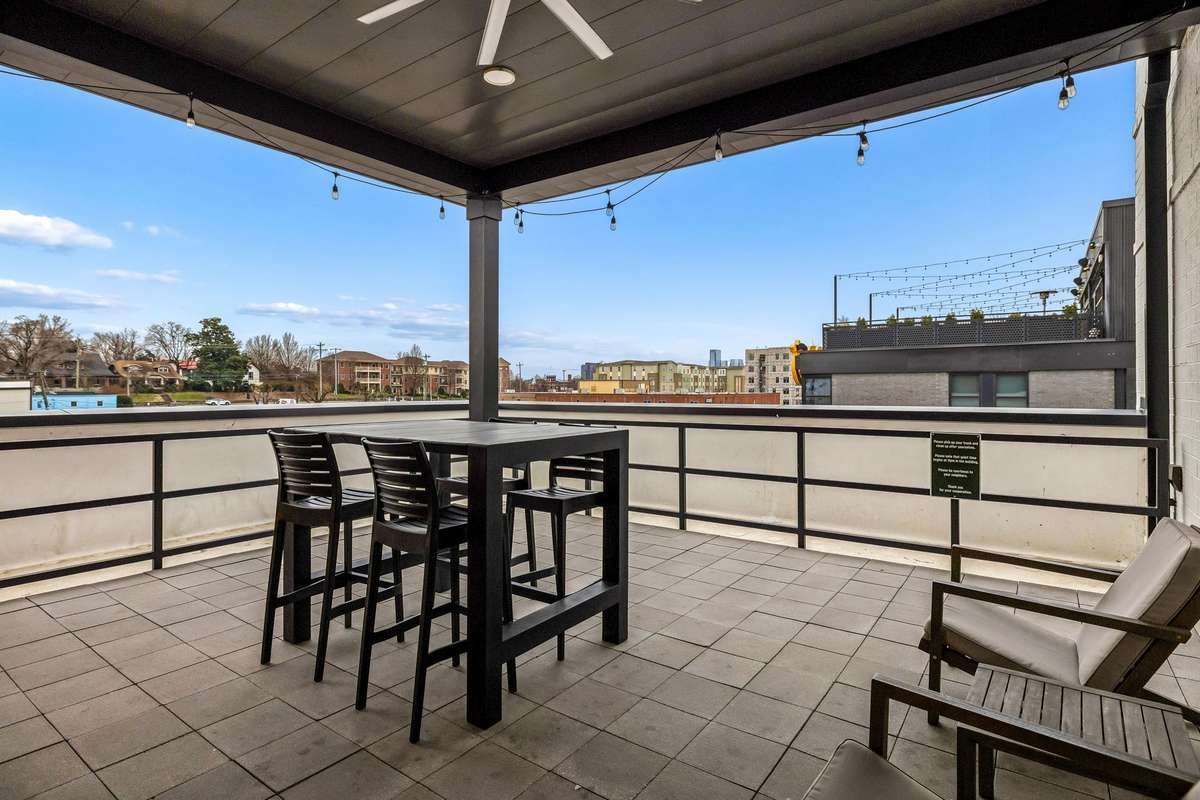 Enjoy the view from a top floor view of Nashville