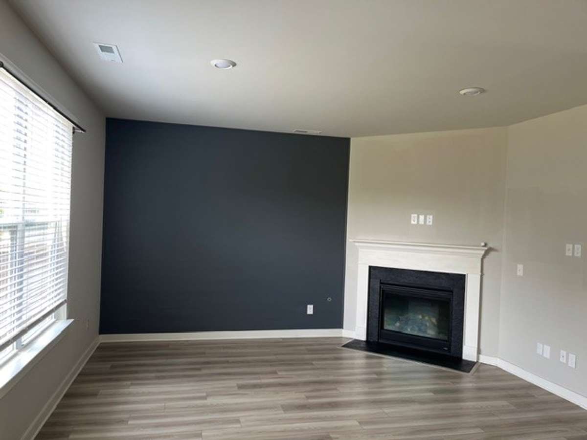 current living room accent wall.