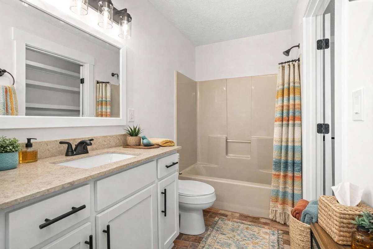 VIRTUALLY STAGED PRIMARY BATH