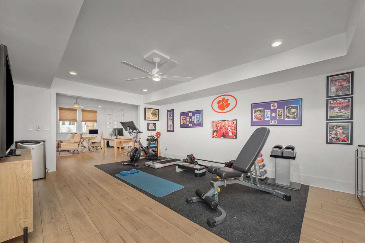 Walk-out basement area!  Perfect for working, relaxing, or exercising!