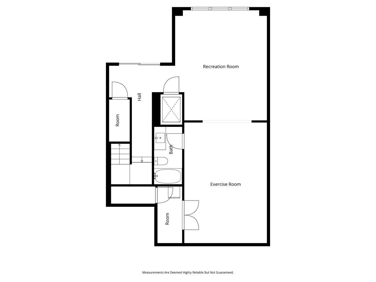 Basement level floorplan