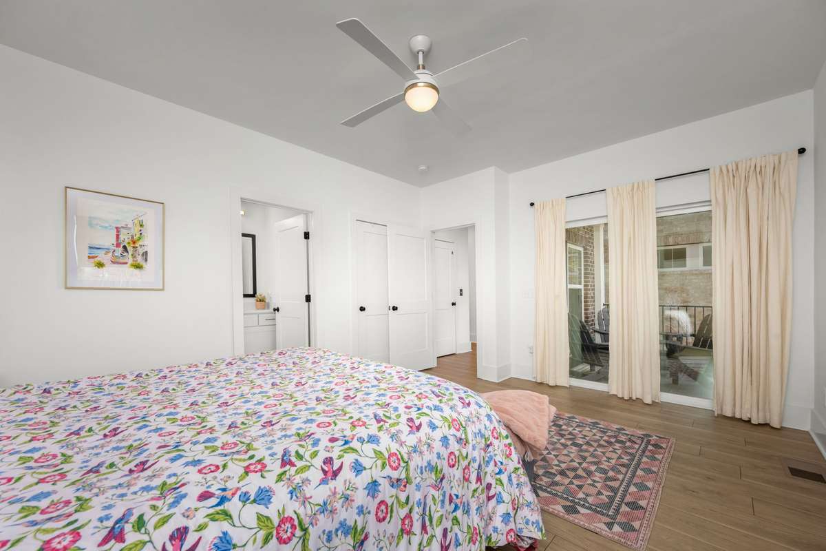 2nd level bedroom with private full bathroom and balcony access!