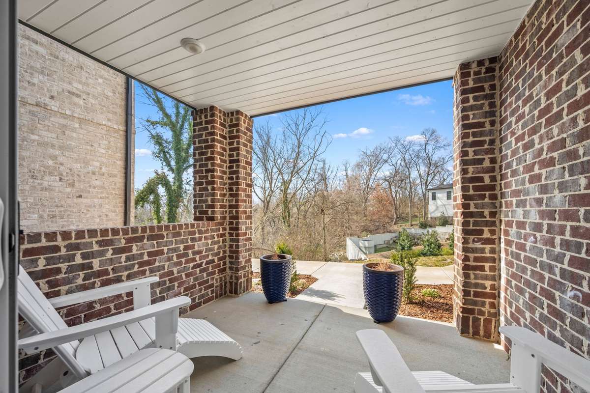 Covered patio on basement level!