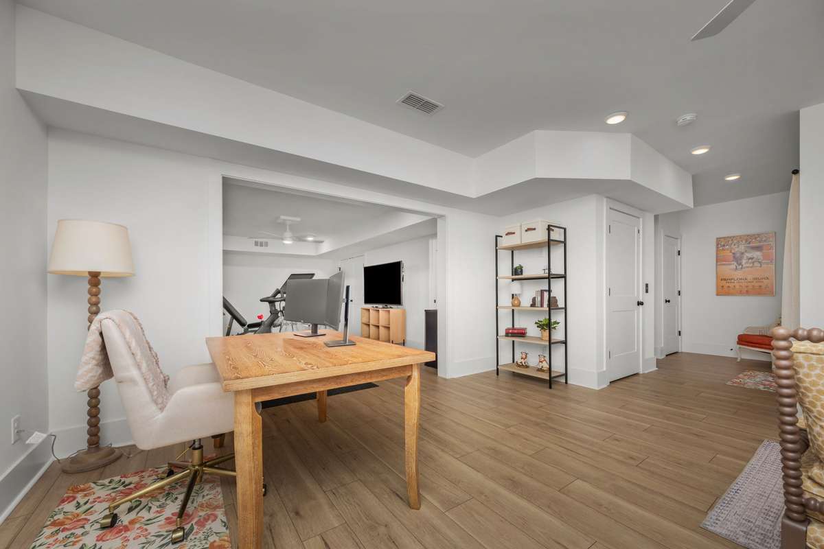 Walk-out basement area!  Perfect for working, relaxing, or exercising!