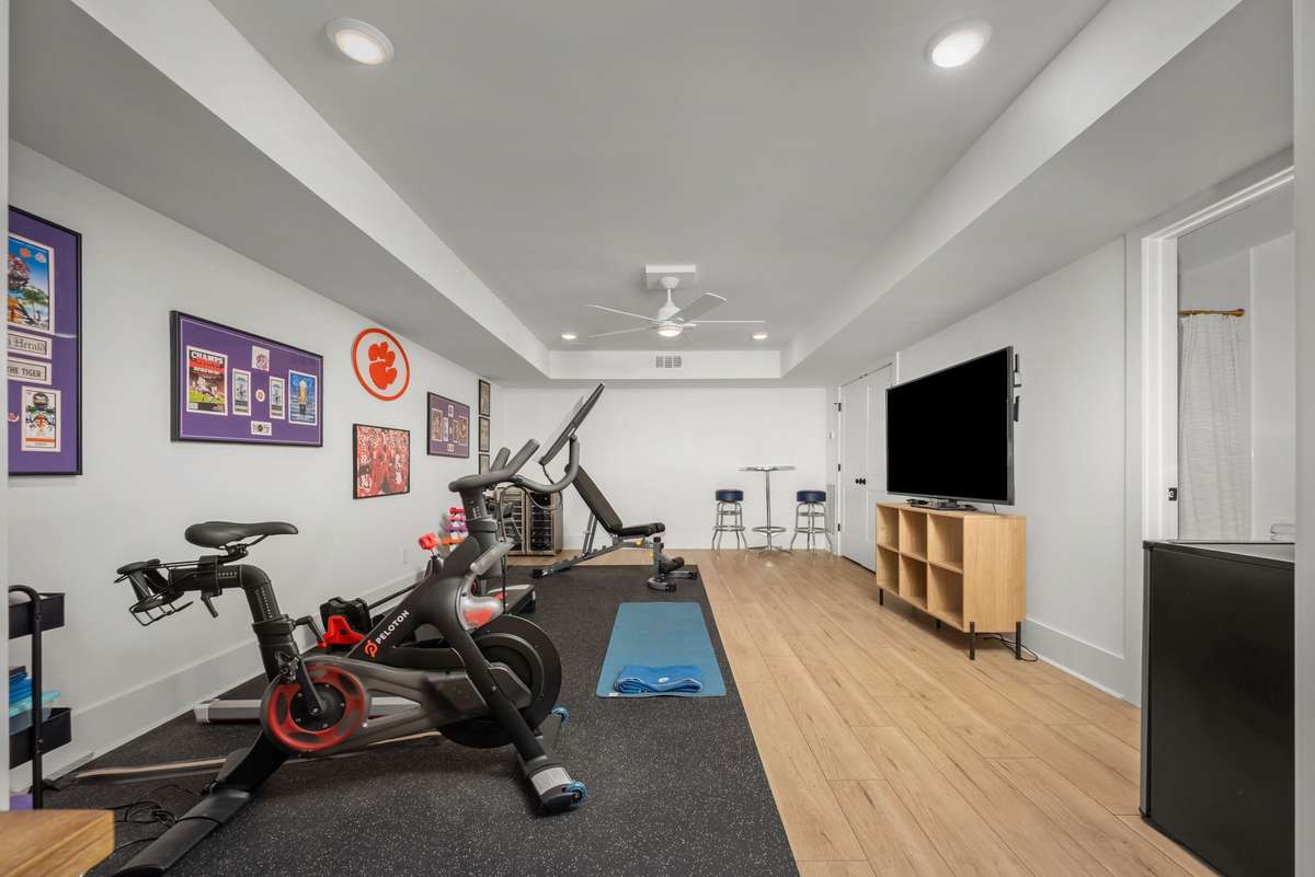 Walk-out basement area!  Perfect for working, relaxing, or exercising!