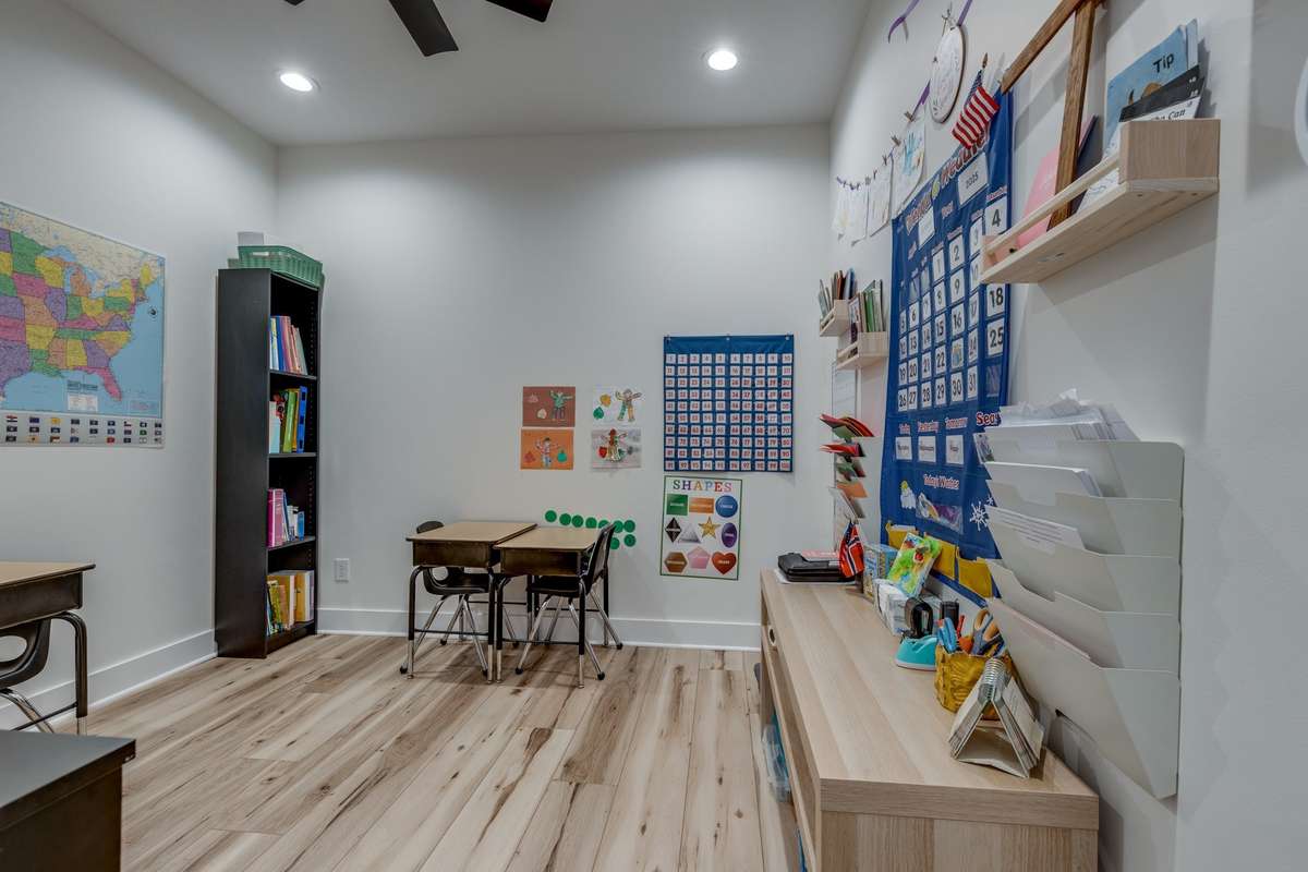 media and office space for school projects.