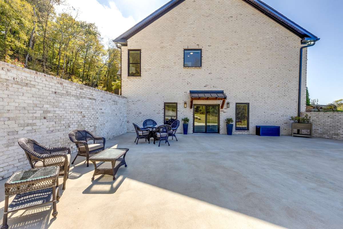 Walkout basement area with outdoor sitting area