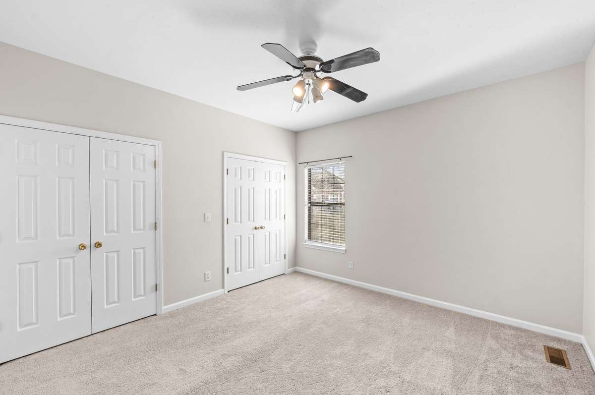 Primary BR with Double closets on the Main level