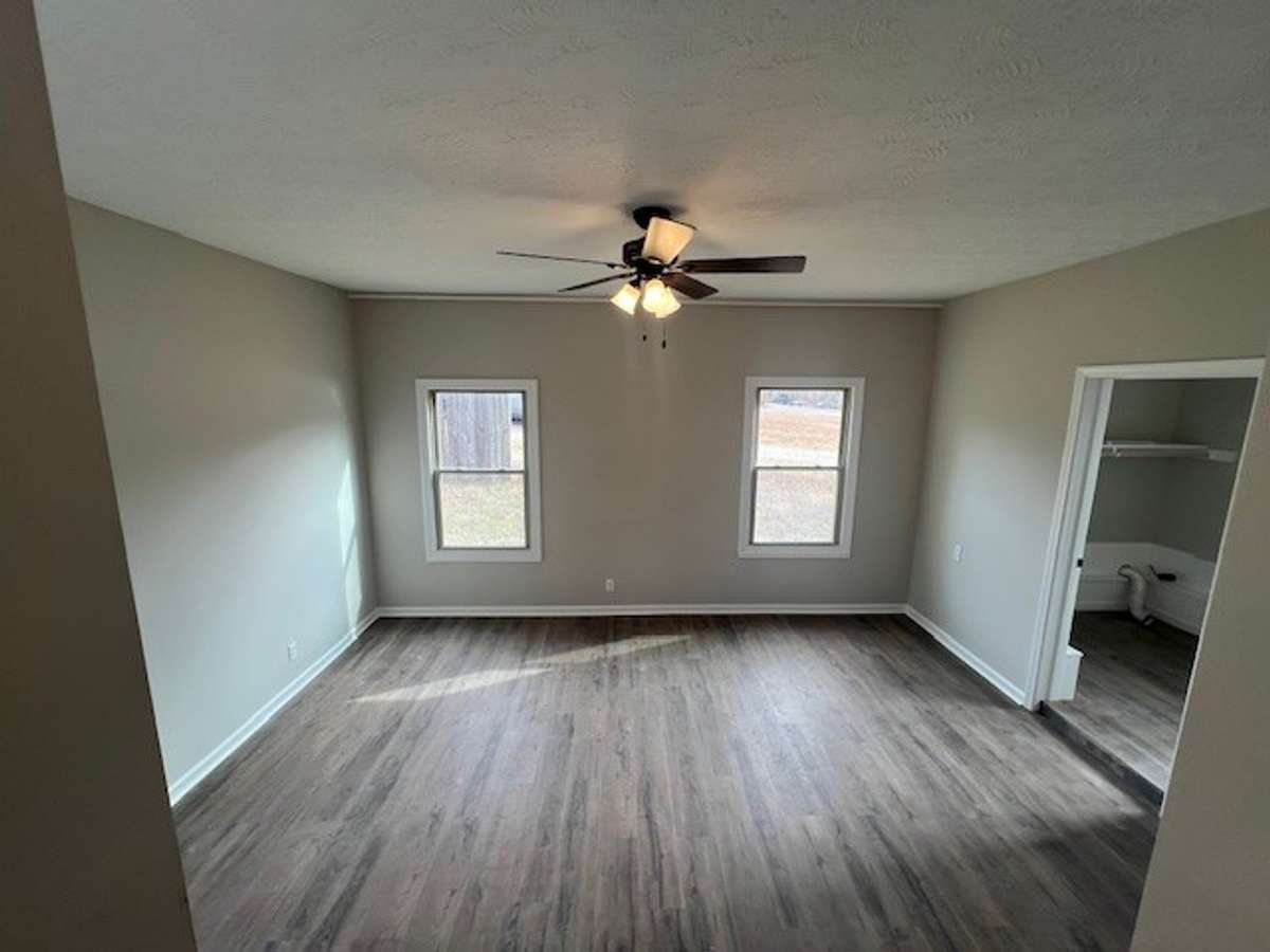 Den with utility room to the right.