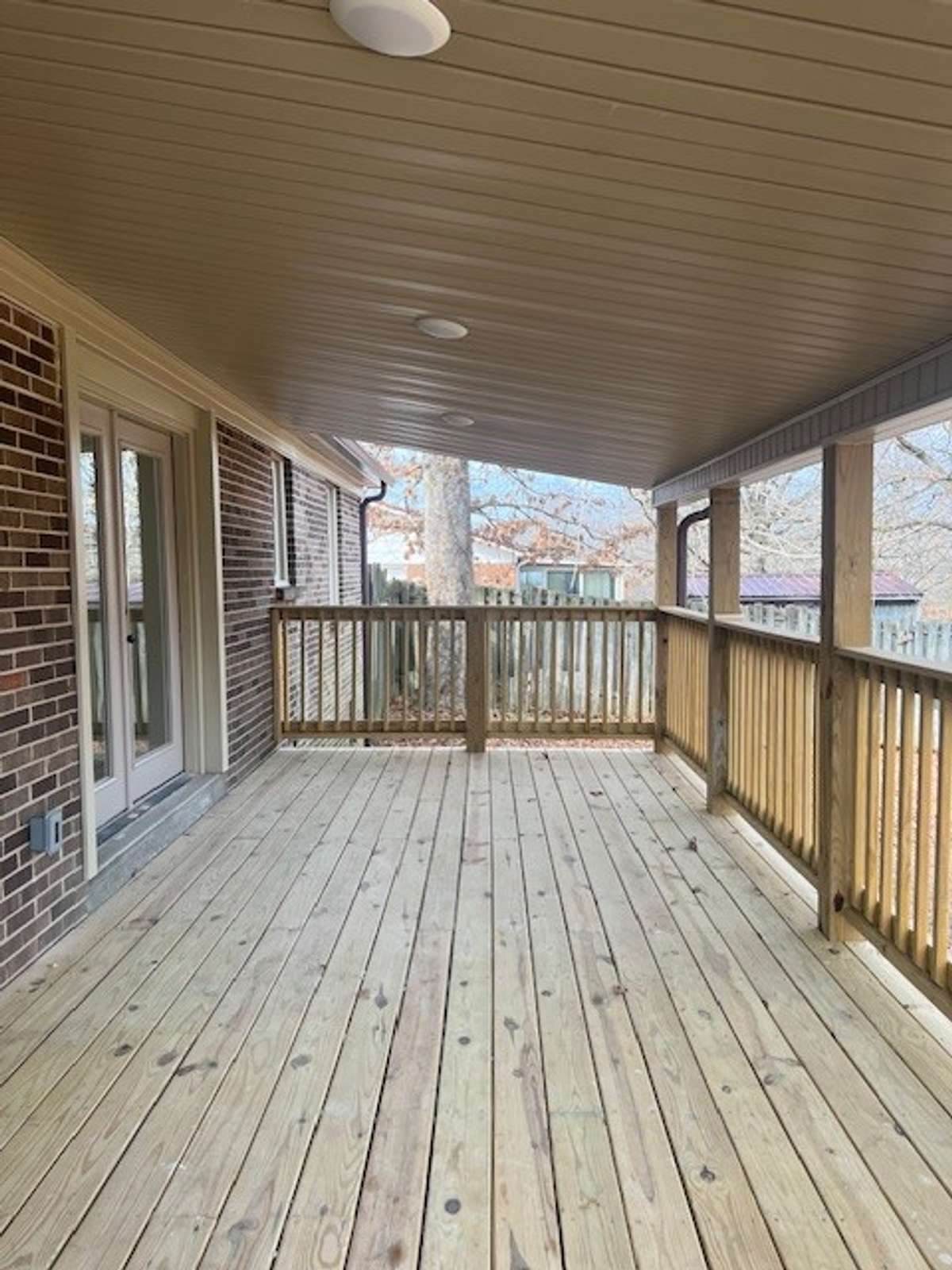 21x10 covered back porch