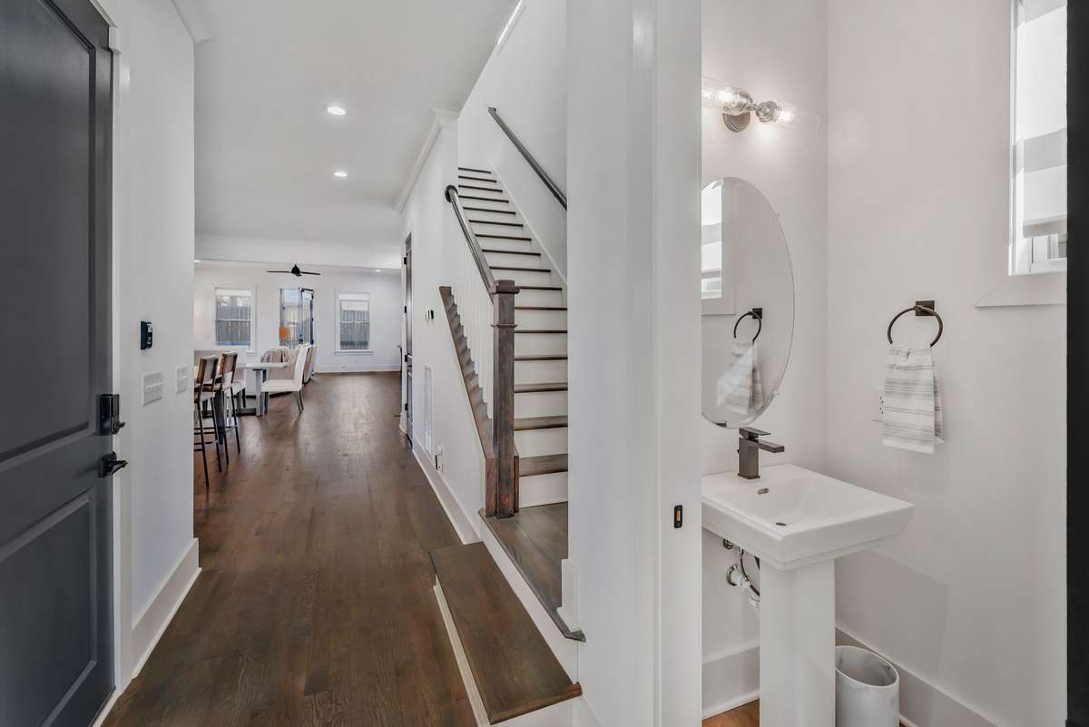 Hall Half Bath for your guest on the Main Level
