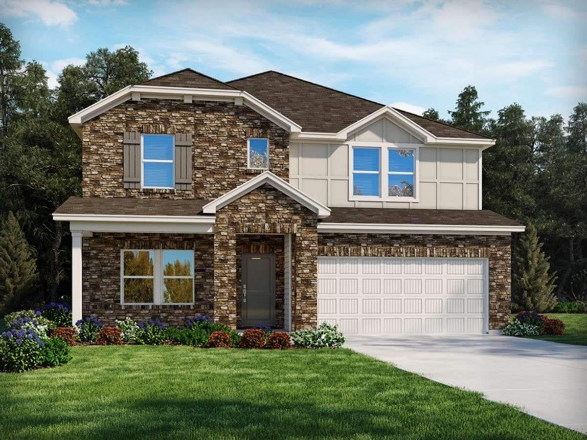 Photo is not of the actual home, but is an inspirational photo of builder’s model home and may depict options, furnishings, and/or decorator features that are not included