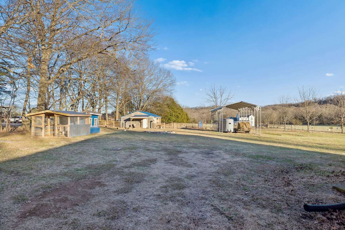 Chicken Coop, Plus RV Carport + View of Barn