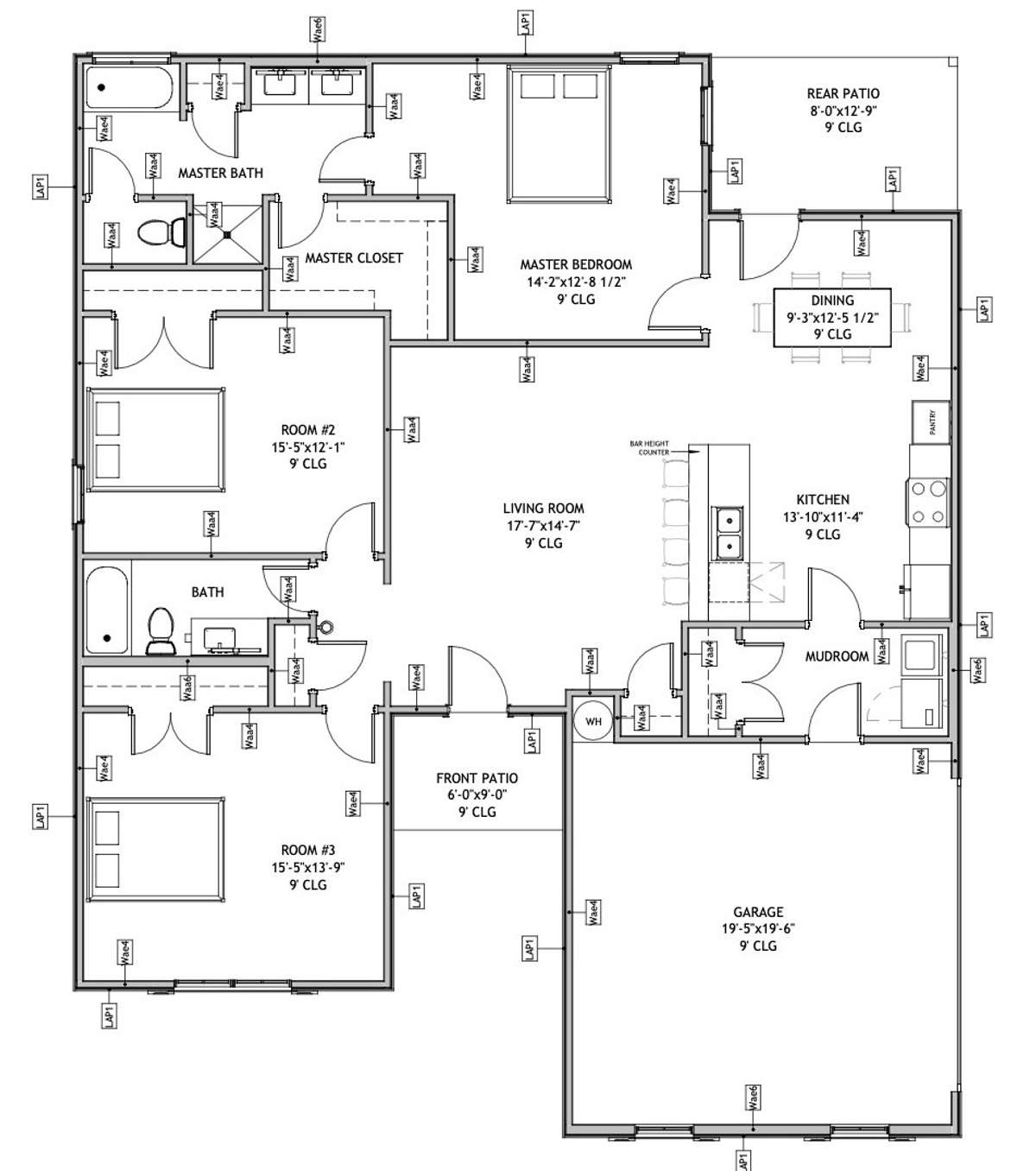 Floor plan will be flipped for a left entry garage.